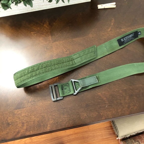 BLACKHAWK! Green Riggers Belt with Cobra Buckle - Picture 7 of 8